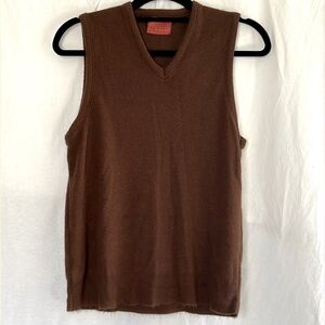 ⭐️ Kings Road The Men’s Shop Sears Vintage 70s brown v-neck pullover knit vest M